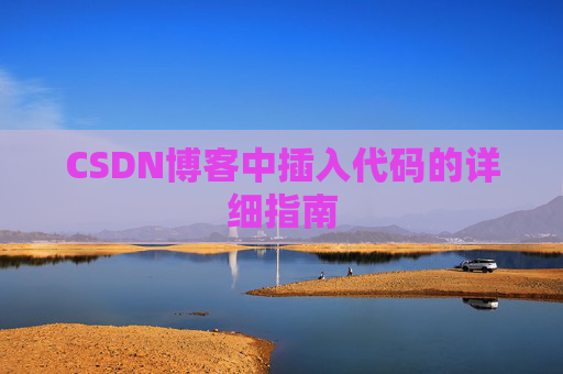 CSDN博客中插入代码的详细指南